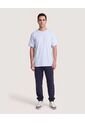 Camiseta Regular Preteñida Klang  Para Hombre Azul Ostu de Ostu