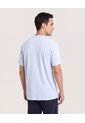 Camiseta Regular Preteñida Klang  Para Hombre Azul Ostu de Ostu