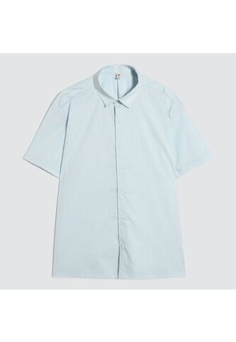Camisa Para Hombre Manga Corta Sin Bolsillo Color Azul Claro Marca Ostu #60010773 Ostu