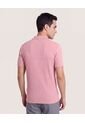Polo Tricot Line Texture  Para Hombre Rosa Ostu de Ostu