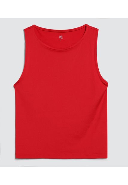 Crop Top Para Mujer Manga Sisa Color Rojo Marca Ostu #40092149