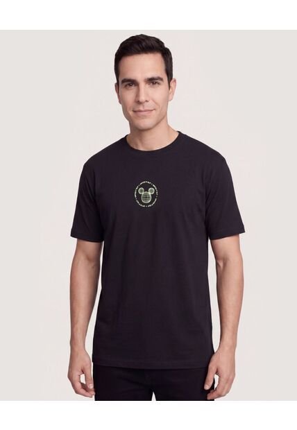 Camiseta Mickey Take It Easy  Para Hombre Negro Ostu