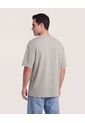Camiseta Oversize Texturizada  Para Hombre Verde Ostu de Ostu