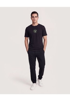 Camiseta Mickey Take It Easy Para Hombre Negro Ostu