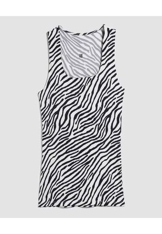 Top Para Mujer Cuello Redondo Color Negro Marca Ostu #40220327 Ostu