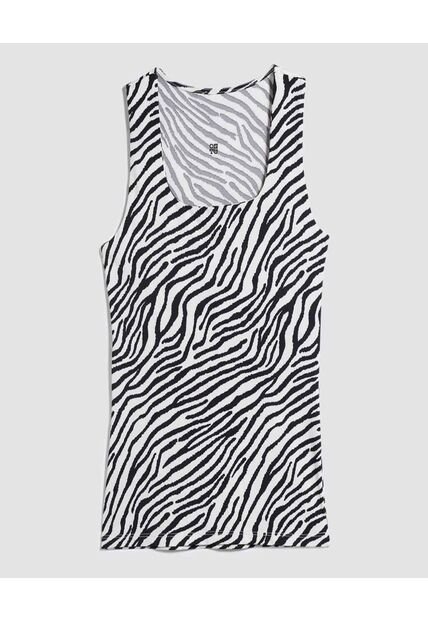 Top Para Mujer Cuello Redondo Color Negro Marca Ostu #40220327