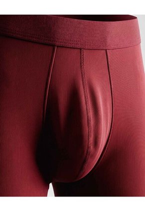 Boxer  Para Hombre Filete Medio Microfibra Color Vino Marca Ostu #60000546