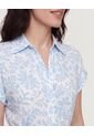 Vestido Camisero Floral Flow  Para Mujer Azul Ostu de Ostu