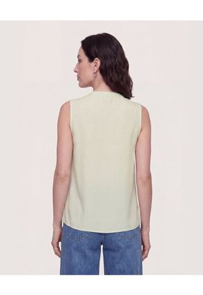 Blusa Manga Sisa Para Mujer Verde Ostu