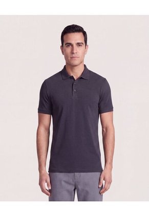 Polo Basica  Para Hombre Azul Ostu