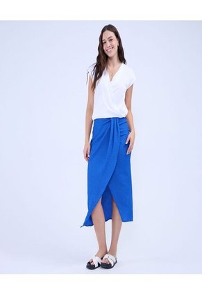 Blusa Para Mujer Manga Sisa Color Blanco Marca Ostu #40121089