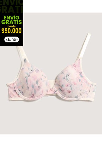 Brasier Para Mujer Media Copa Color Piel Marca Ostu #40830036 Ostu