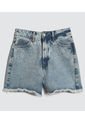 Short Para Mujer  Color Azul Claro Marca Ostu #40190305 de Ostu