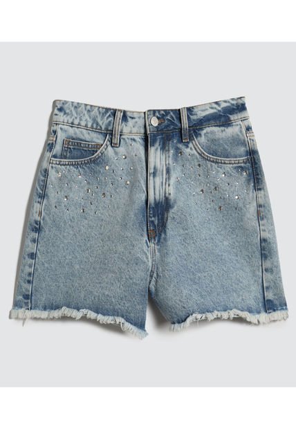 Short Para Mujer  Color Azul Claro Marca Ostu #40190305