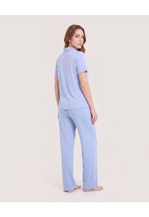 Pijama Resort Relax Para Mujer Azul Ostu