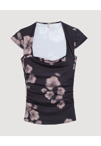 Camiseta  Para Mujer Manga Corta Moda Color Negro Marca Ostu #40092782 Ostu