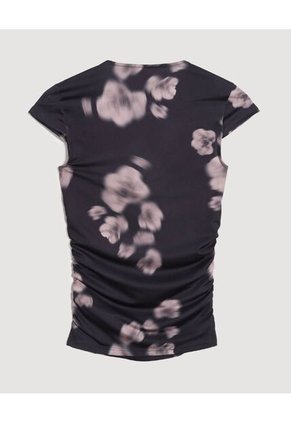 Camiseta  Para Mujer Manga Corta Moda Color Negro Marca Ostu #40092782