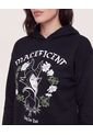 Hoodie Maléfica Dark Roses  Para Mujer Negro Ostu de Ostu