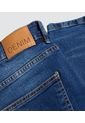 Jean Para Hombre Slim Color Azul Medio Marca Ostu #60160350 de Ostu