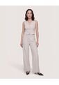 Chaleco Punto Modern  Para Mujer Beige Ostu de Ostu