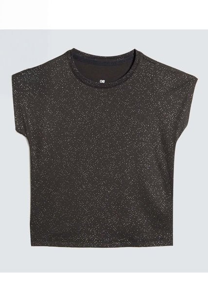 Camiseta Para Niña Manga Sisa Cuello Redondo Color Negro Marca Ostu #90090251