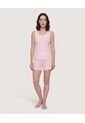 Pijama Textura Comfort  Para Mujer Rosado Ostu de Ostu