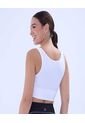Crop Top Para Mujer Manga Sisa Color Blanco Marca Ostu #40092085 de Ostu