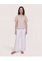 Camisa Boxy Cuello Resort  Para Mujer Café Ostu de Ostu