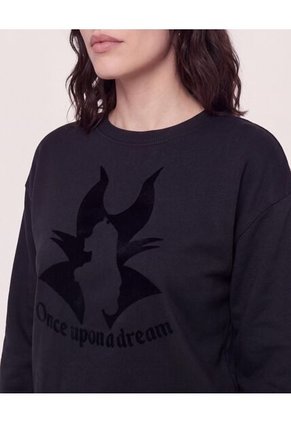 Buzo Maléfica Dream Mood  Para Mujer Negro Ostu