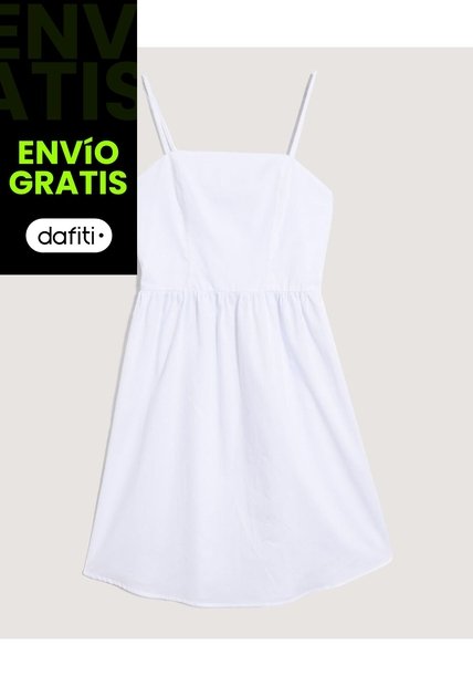 Vestido  Para Mujer M/Sisa Medio Color Blanco Marca Ostu #40170363