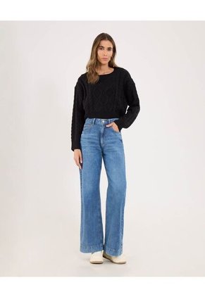 Saco Para Mujer Cuello Redondo Color Negro Marca Ostu #40330074