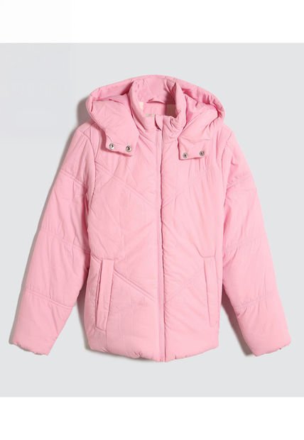 Chaqueta Para Niña Acolchada Color Rosa Marca Ostu #90080039