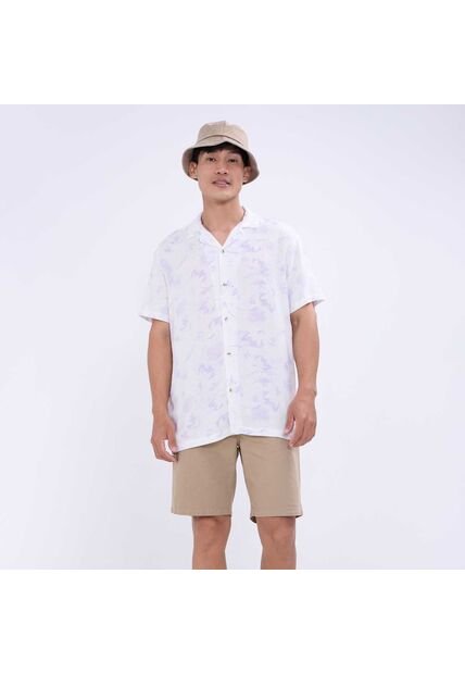 Camisa Para Hombre Manga Corta Sin Bolsillo Color Lila  Marca Ostu #60010731