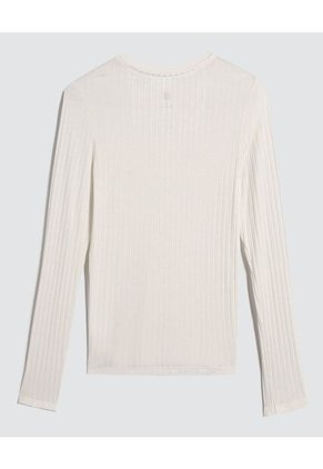 Camiseta Para Niña Manga Larga Cuello Redondo Color Crema Marca Ostu #90090258