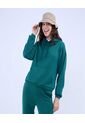 Buzo Para Mujer Hoodie Color Verde  Marca Ostu #40060402 de Ostu