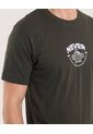 Camiseta Basica Con Screen  Para Hombre Verde Ostu de Ostu