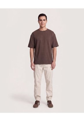 Jogger Utility Relax Para Hombre Beige Ostu