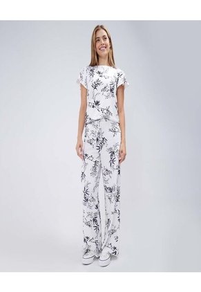 Camiseta Para Mujer Manga Corta Color Blanco Marca Ostu #40092124