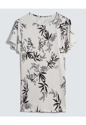 Camiseta Para Mujer Manga Corta Color Blanco Marca Ostu #40092124