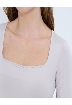 Camiseta Para Mujer Manga Larga Moda Color Beige Marca Ostu #40092412