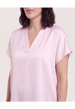Blusa Con Escote En V Para Mujer Rosa Ostu