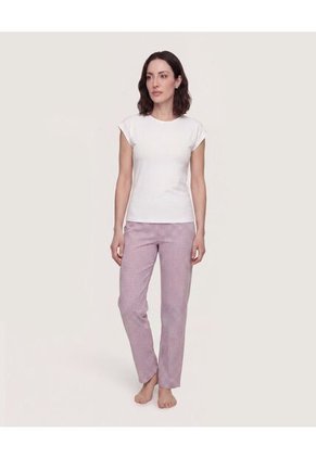 Pijama Relax Check Mood Para Mujer Rosa Ostu