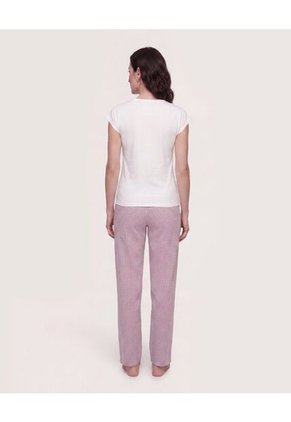 Pijama Relax Check Mood Para Mujer Rosa Ostu