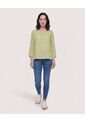 Blusa Basica Manga ¾  Para Mujer Verde Ostu de Ostu