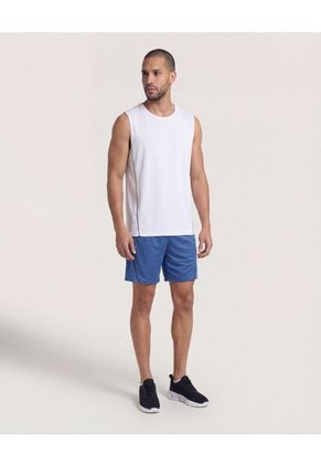 Bermuda  Para Hombre Deportiva Medio Color Azul Marca Ostu #60100514