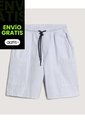Bermuda  Infantil Niño Cargo Color Crema Marca Ostu #80100064 de Ostu