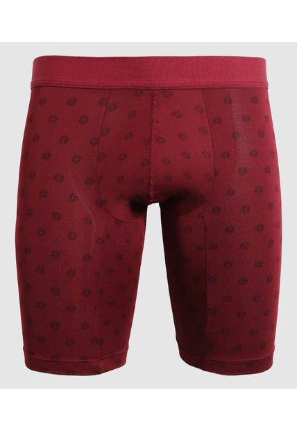 Boxer Para Hombre Filete Medio Microfibra Color Vino Marca Ostu #60000454