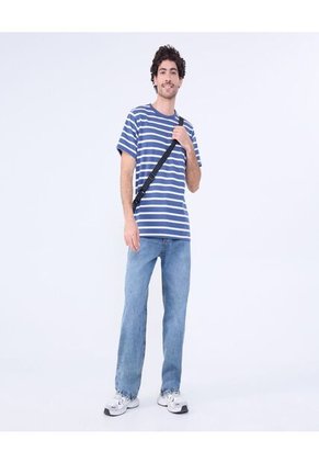 Camiseta Para Hombre Manga Corta Cuello Redondo Color Azul  Marca Ostu #60091590