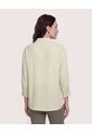 Blusa Fluid Manga 3/4  Para Mujer Verde Ostu de Ostu