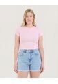 Crop Top Basico  Para Mujer Rosa Ostu de Ostu